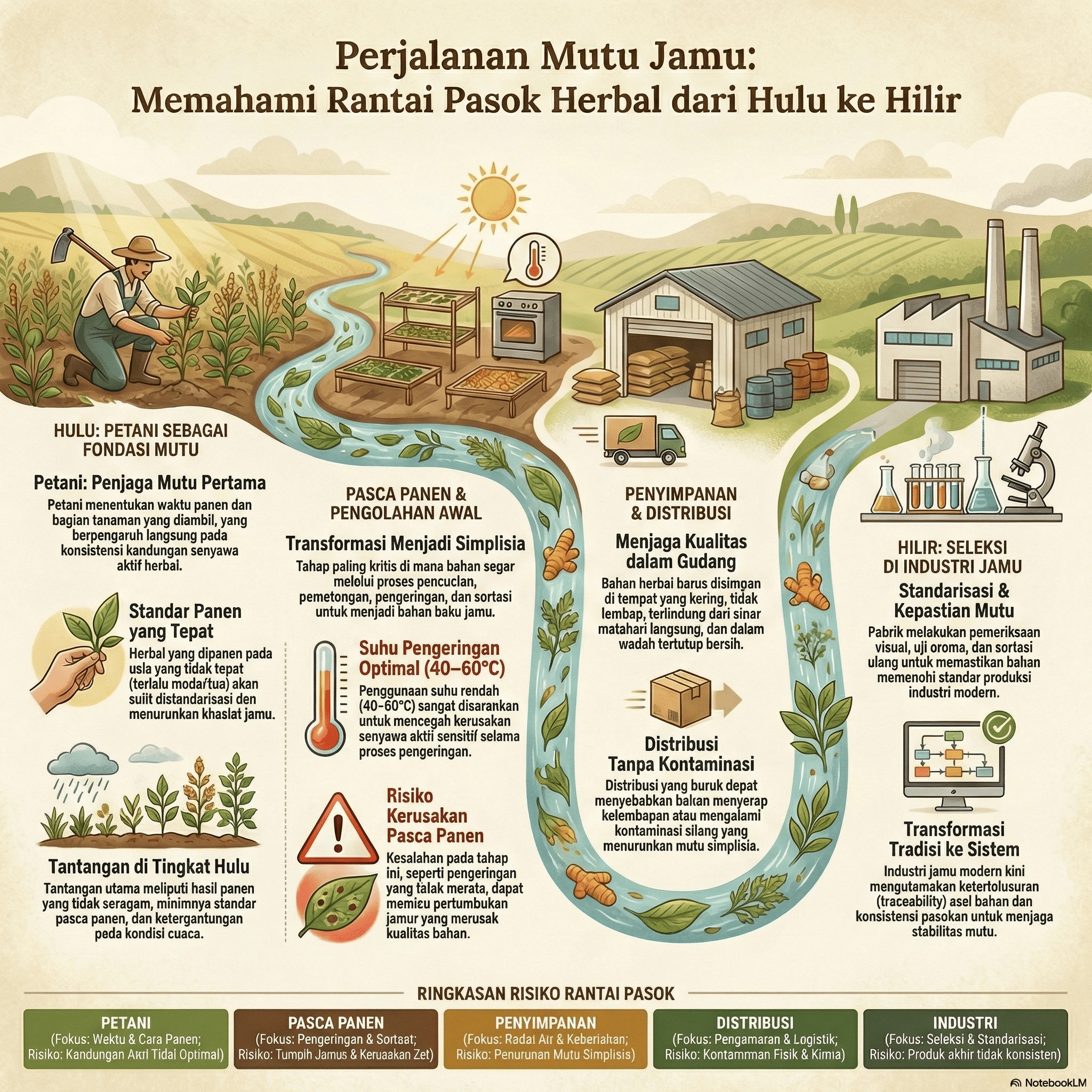 Rantai pasok herbal dari petani
